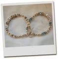 Sterling Silver Names and Birthstones Bracelet