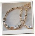 Sterling Combination Name Bracelet