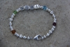 "NANA" Silver Birthstone Bracelet